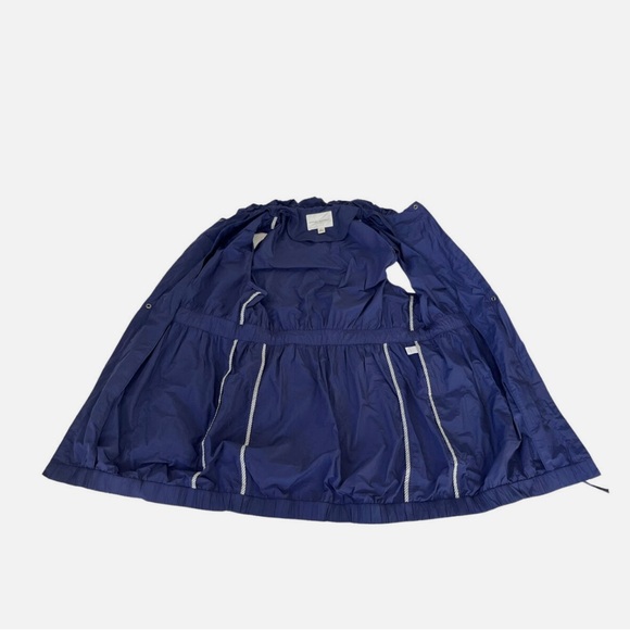 Banana Republic woman's blue sleeveless long belted jacket. - Picture 6 of 7